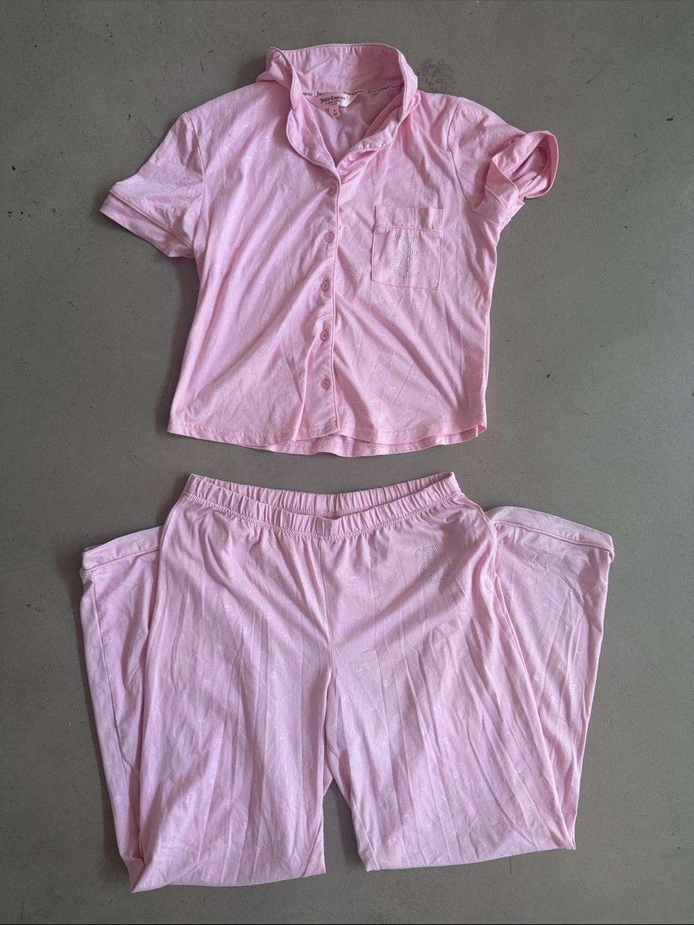Juicy Couture Soft Pink Short-Sleeve Pajama Set